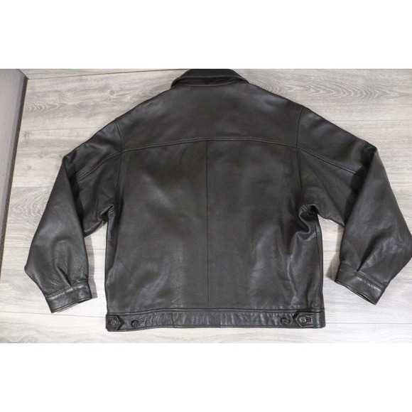 Eddie Bauer MEN'S Leather Legend Journeyman Bomber Jacket Size Large - Picture 2 of 8